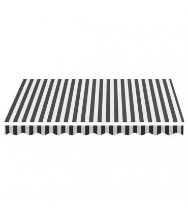 vidaXL Awning Replacement Fabric Anthracite and White 300x250 cm