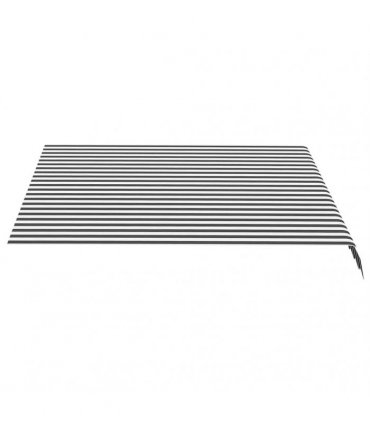 vidaXL Awning Replacement Fabric Anthracite and White 300x250 cm
