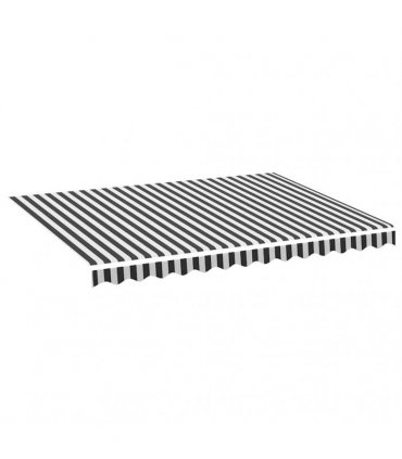 vidaXL Awning Replacement Fabric Anthracite and White 350x250 cm