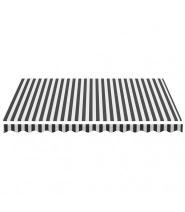 vidaXL Awning Replacement Fabric Anthracite and White 350x250 cm