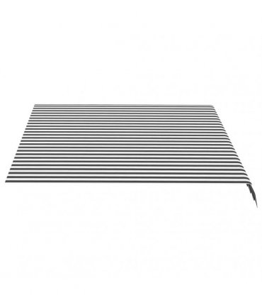 vidaXL Awning Replacement Fabric Anthracite and White 350x250 cm