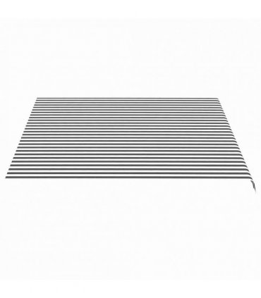 vidaXL Awning Replacement Fabric Anthracite and White 400x350 cm