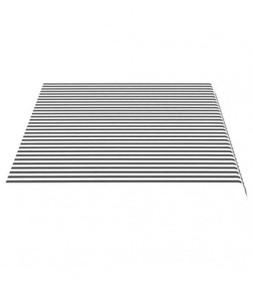 vidaXL Awning Replacement Fabric Anthracite and White 450x300 cm