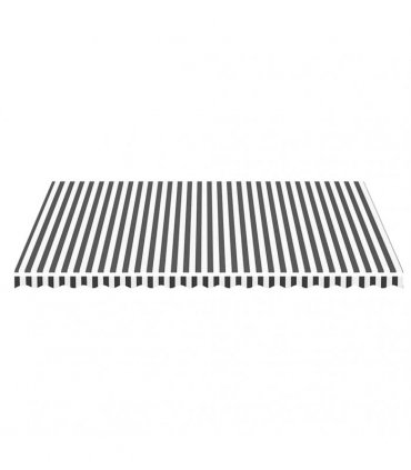 vidaXL Awning Replacement Fabric Anthracite and White 500x350 cm