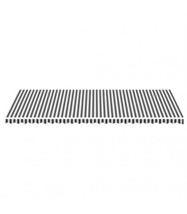 vidaXL Awning Replacement Fabric Anthracite and White 600x300 cm