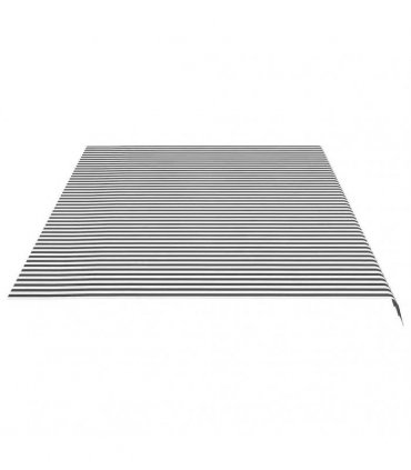 vidaXL Awning Replacement Fabric Anthracite and White 600x300 cm