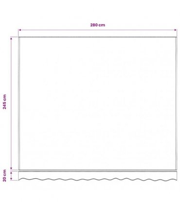 vidaXL Awning Replacement Fabric Yellow and Orange 300x250cm Polyester