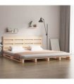 vidaXL Bed Frame without Mattress 200x200 cm Solid Wood Pine