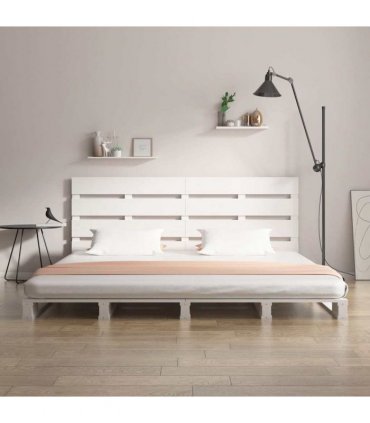 vidaXL Bed Frame without Mattress White 200x200 cm Solid Wood Pine