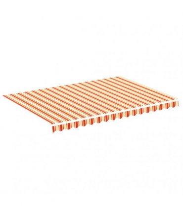 vidaXL Awning Replacement Fabric Yellow and Orange 350x250cm Polyester