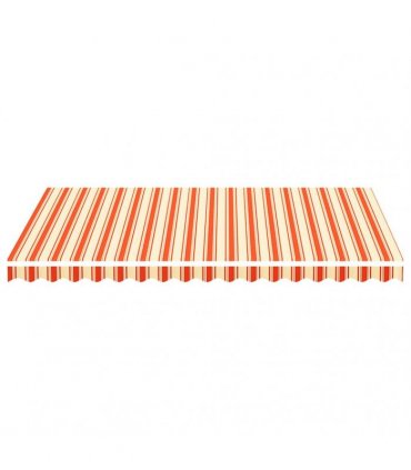 vidaXL Awning Replacement Fabric Yellow and Orange 350x250cm Polyester