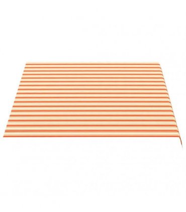 vidaXL Awning Replacement Fabric Yellow and Orange 350x250cm Polyester