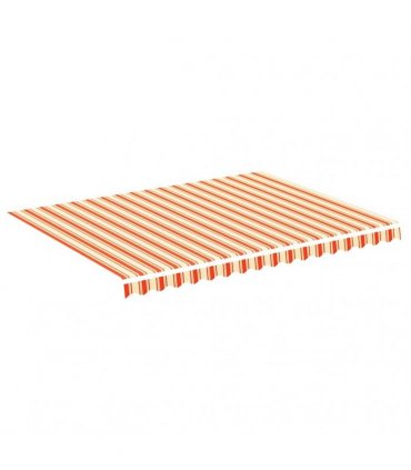 vidaXL Awning Replacement Fabric Yellow and Orange 400x300cm Polyester