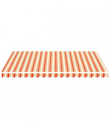 vidaXL Awning Replacement Fabric Yellow and Orange 400x300cm Polyester