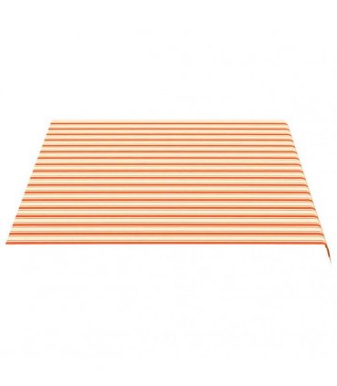 vidaXL Awning Replacement Fabric Yellow and Orange 400x300cm Polyester