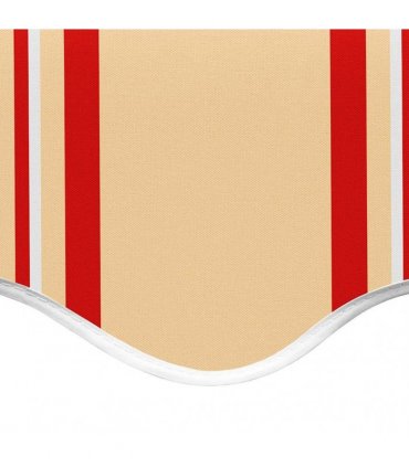 vidaXL Awning Replacement Fabric Yellow and Orange 400x300cm Polyester
