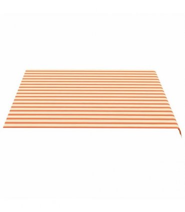 vidaXL Awning Replacement Fabric Yellow and Orange 400x350cm Polyester