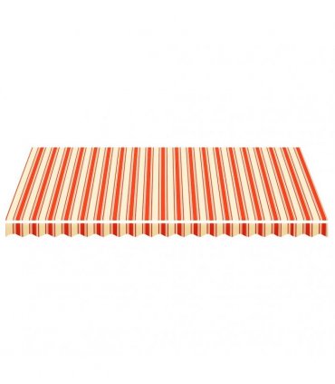 vidaXL Awning Replacement Fabric Yellow and Orange 450x300cm Polyester