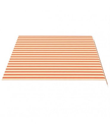 vidaXL Awning Replacement Fabric Yellow and Orange 450x300cm Polyester
