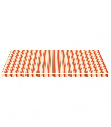 vidaXL Awning Replacement Fabric Yellow and Orange 500x300cm Polyester