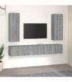 vidaXL 5 Piece TV Cabinet Set Grey Sonoma Engineered Wood