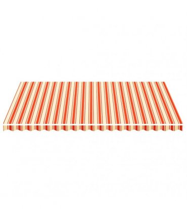 vidaXL Awning Replacement Fabric Yellow and Orange 500x350cm Polyester