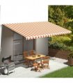 vidaXL Awning Replacement Fabric Yellow and Orange 600x300cm Polyester