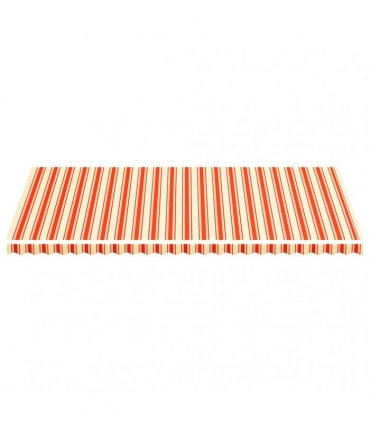 vidaXL Awning Replacement Fabric Yellow and Orange 600x300cm Polyester