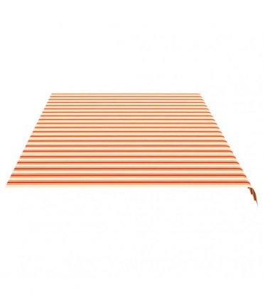 vidaXL Awning Replacement Fabric Yellow and Orange 600x300cm Polyester