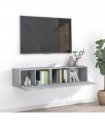 vidaXL 2 Piece TV Cabinet Set Grey Sonoma Engineered Wood