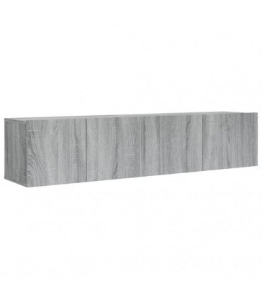 vidaXL 2 Piece TV Cabinet Set Grey Sonoma Engineered Wood