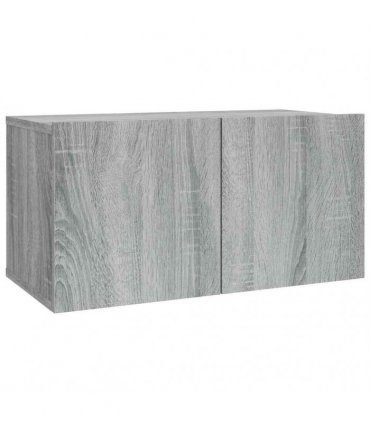 vidaXL 2 Piece TV Cabinet Set Grey Sonoma Engineered Wood