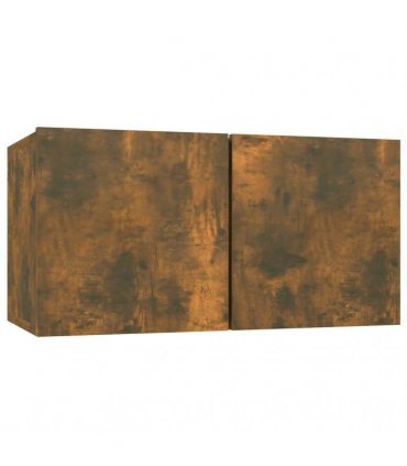 vidaXL 7 Piece TV Cabinet Set Smoked Oak Engineered Wood
