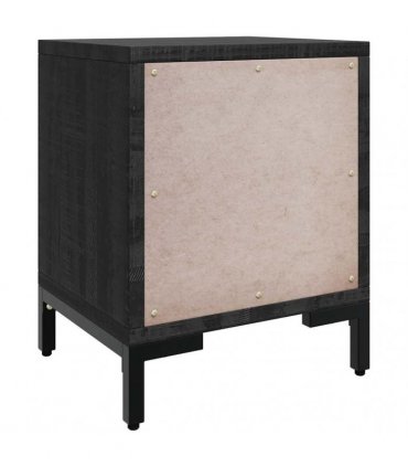 vidaXL Bedside Cabinets 2 pcs Black 36x30x45 cm Solid Wood Pine