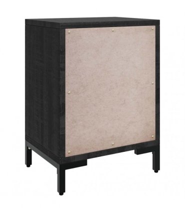 vidaXL Bedside Cabinets 2 pcs Black 40x30x55 cm Solid Wood Pine