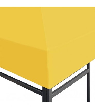 vidaXL Gazebo Top Cover 270 g/m² 4x3 m Yellow