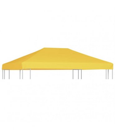 vidaXL Gazebo Top Cover 270 g/m² 4x3 m Yellow