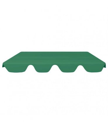vidaXL Replacement Canopy for Garden Swing Green 188/168x145/110 cm
