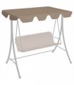 vidaXL Replacement Canopy for Garden Swing Taupe 188/168x145/110 cm