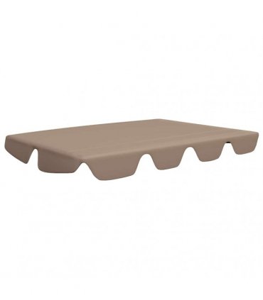 vidaXL Replacement Canopy for Garden Swing Taupe 188/168x145/110 cm