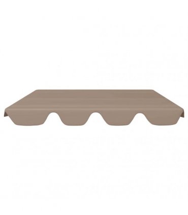 vidaXL Replacement Canopy for Garden Swing Taupe 188/168x145/110 cm