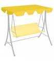 vidaXL Replacement Canopy for Garden Swing Yellow 188/168x145/110 cm