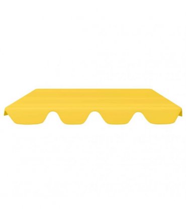 vidaXL Replacement Canopy for Garden Swing Yellow 188/168x145/110 cm