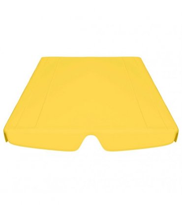 vidaXL Replacement Canopy for Garden Swing Yellow 188/168x145/110 cm