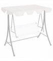 vidaXL Replacement Canopy for Garden Swing White 188/168x145/110 cm
