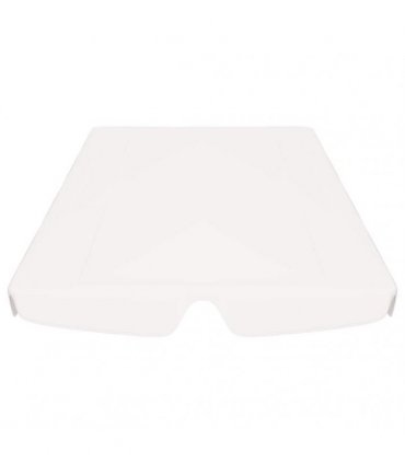 vidaXL Replacement Canopy for Garden Swing White 188/168x145/110 cm