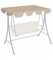vidaXL Replacement Canopy for Garden Swing Beige 150/130x105/70 cm