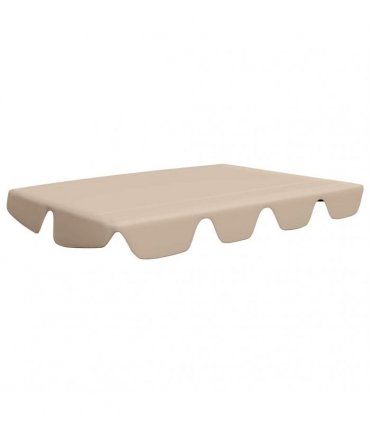 vidaXL Replacement Canopy for Garden Swing Beige 150/130x105/70 cm