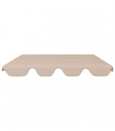 vidaXL Replacement Canopy for Garden Swing Beige 150/130x105/70 cm