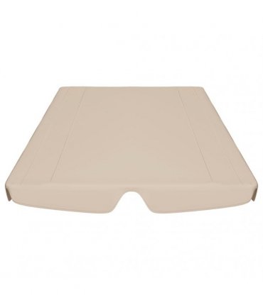 vidaXL Replacement Canopy for Garden Swing Beige 150/130x105/70 cm